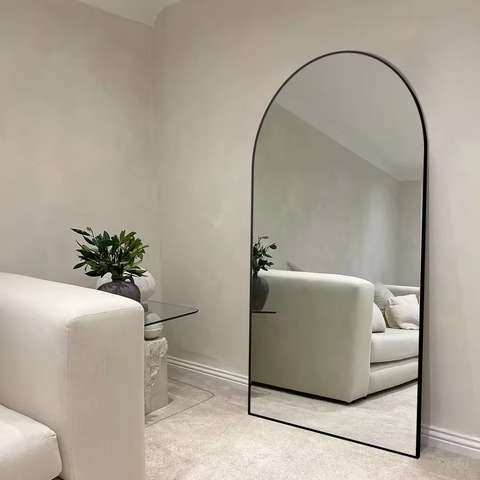 Optim Noir Large Arch Mirror Black - 180x80cm