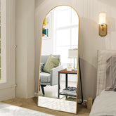 Legacy Large Arch Mirror Brushed Brass - 180x80cm