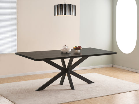 Black 8 seater dining table UK – Charlton 200cm rectangular table