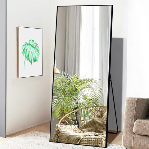 Optim Noir Large Rectangular Mirror Black - 180x80cm