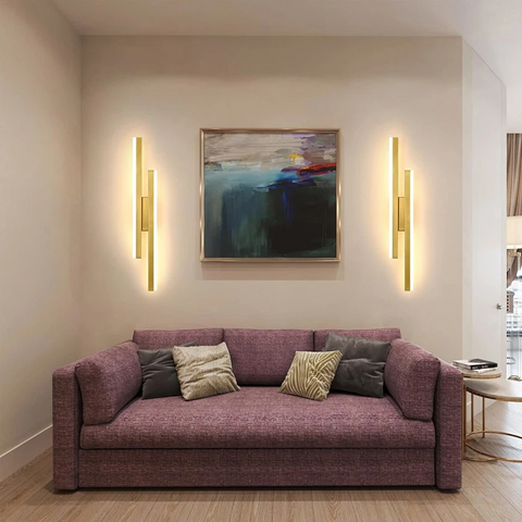 Elite LED Wall Modern Wall Light Warm White - Brushed Brass